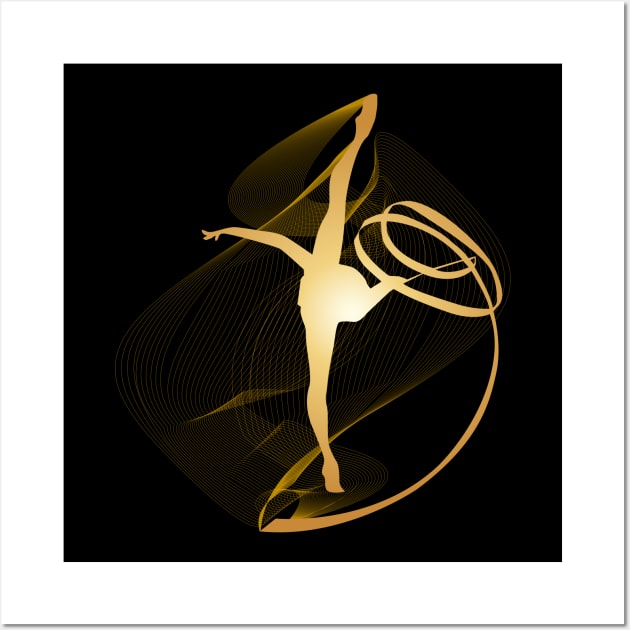 Rhythmic Gymnast Wall Art by Elenia Design